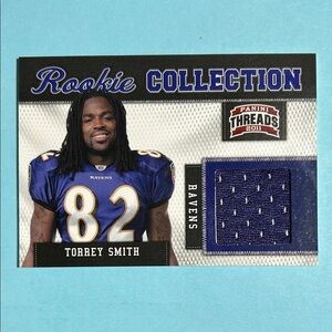 2011 Panini Threads Rookie Collection Jersey #33 Ravens Torrey Smith #/299